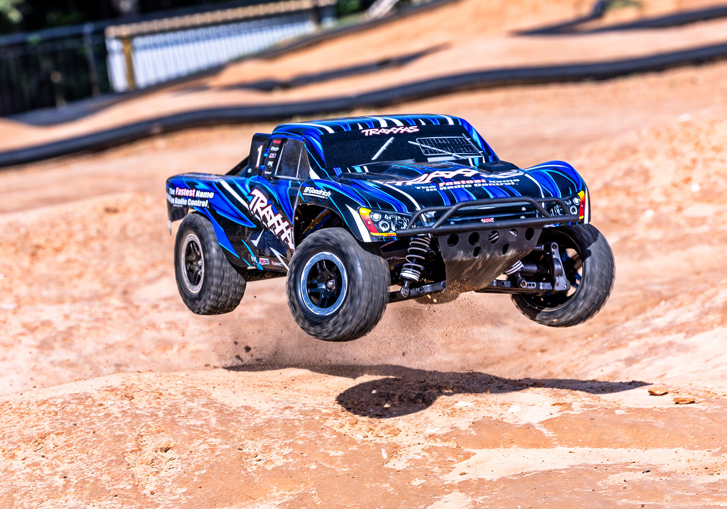 VXL HD Traxxas Slash Blue In Action